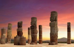 Los Atlantes de Tula, gigantes toltecas