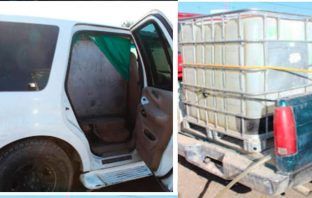 Decomisan 11 camionetas huachicoleras, en San Agustín Tlaxiaca