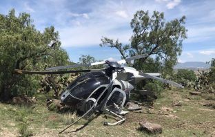 Cae helicóptero militar en límites de Villa de Tezontepec