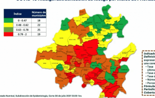 La mayoría de Hidalgo, en riesgo alto por Covid-19